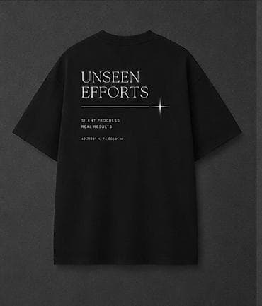 kisi salvari: Qara qrafik printli unisex T‑shirt - Rəng: qara - Kəsim — 3