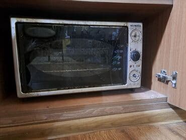 qaz peci: Духовка Kumtel, Электрическая, цвет - Серый, Отдельностоящая, Б/у — 1