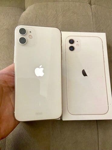 IPhone 11, 128 GB, Ağ, Face ID
