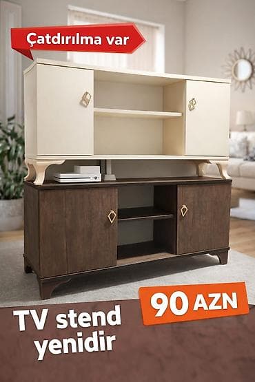 *Sada* 📦 Çatdırılma var! 🆕 TV stend yenidir 90 Az ✨ Müasir və səliqəli