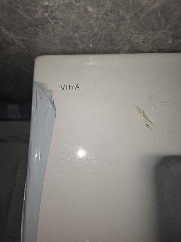 hamam şkaflari: Hamam üçün lavabo və dolab dəsti - İnteqrə edilmiş keramik/quartz — 5