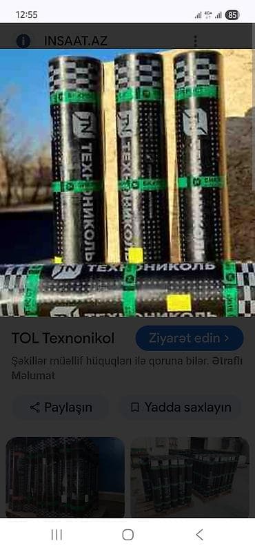 Dam üçün Texnonikol Tol, Polimerli