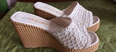 детские флип флопы: Ölçü: 37, rəng - Göy, İşlənmiş — 2