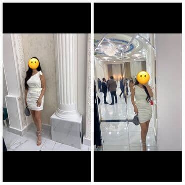 узбекское платье со штанами: Вечернее платье, Мини, Zara, M — 1