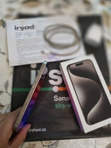 Avtoelektronika: IPhone 15 Pro, 256 GB, Natural Titanium, Face ID, Sənədlərlə — 5