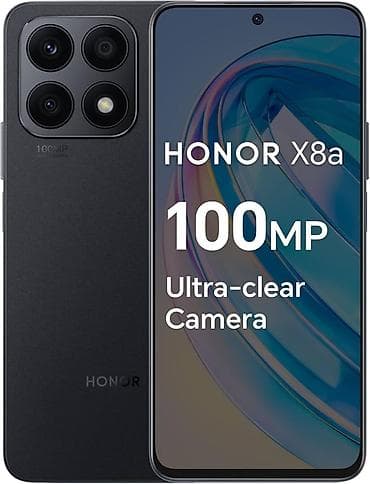 limitsiz internet ayliq: Honor X8a, 128 GB, rəng - Qara — 1