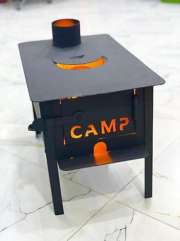 Odun peçi teze mallar 🔺ust qapagini goturub yemek bisirmek ucun