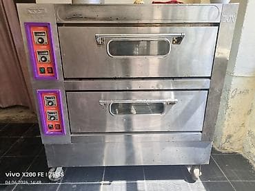 İkiqat elektrik sobası – peç (sənaye tipli) - 2 müstəqil kamera: hər