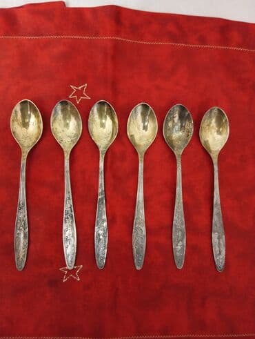 Məhsul: Qaşıq dəsti - 6 ədəd eyni ölçülü masa qaşığı: Uzun, nazik