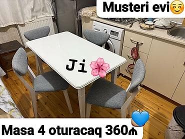 stol stul dəstləri: Yeni, 4 stul — 1