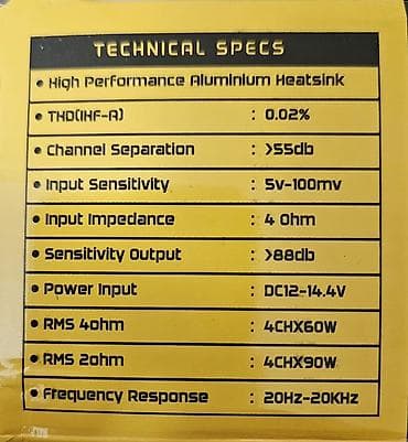 audi a8: SOUNDMAX SX-KL2838.4 – 4 kanallı Class AB səs gücləndiricisi Əsas — 2