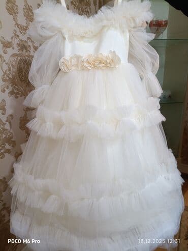 красивые платья на прокат в баку: Uşaq üçün zərif ağ ziyafət/libas paltarı satışı və kirayəsi mövcuddur — 2