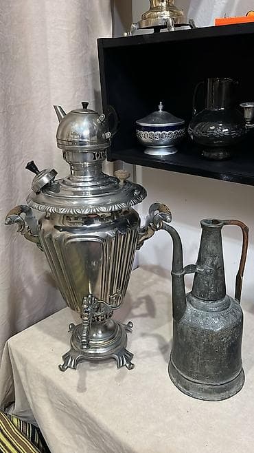 *Turkan🌻kod 4020* *Salam 7 litrlik antika samovar Ağır latun