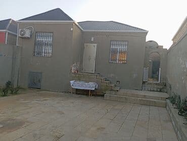 1 mərtəbəli həyət evi - Plan: 2 yataq otağı, zal, mətbəx, sanitar