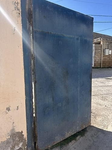 qar kuresi: Dəmir Həyət darvazası, Yana açılan, Mexaniki, rəng - Mavi — 5