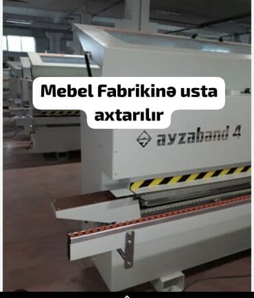 Fasad, naxış ustaları: Mebel ustası tələb olunur, 1-2 illik təcrübə, Dəyişən növbəli, Ayda 2 dəfə ödəniş — 1