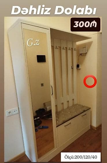 Dəhliz dolabı – funksional giriş sistemi - Tip: dəhliz üçün kombinə