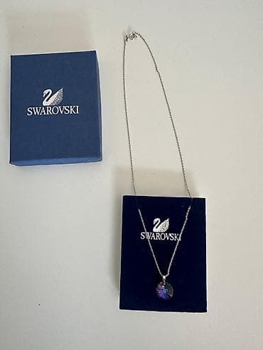 Toy paltarları və aksesuarları: Swarovski boyunbağı - Brend: Swarovski - Model: dairəvi kristal asma — 1
