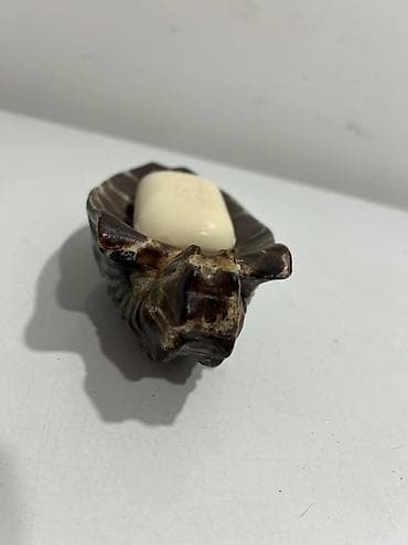 dipcek qablari: Keramika sabunqabı – dekorativ heyvan figuru - Material: şirəli — 7