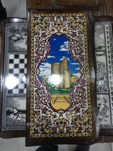 Нарды: Nərd Nerd Şahmat Təsbeh Nerd taxt Qoz ağacından hazırlanmış — 5