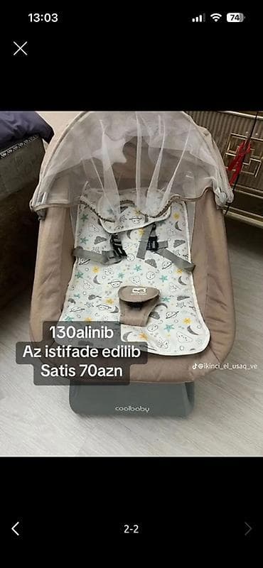Coolbaby uşaq beşiyi/oysanaq kreslosu Çox az isdifade olunub demek lalafo.az -da Coolbaby uşaq beşiyi/oysanaq kreslosu Çox az isdifade olunub demek