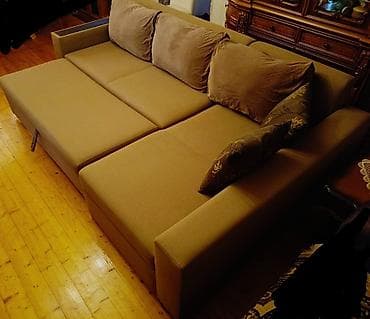 Ev üçün mebel: İşlənmiş, Künc divan, Divan, Bazalı, Açılan — 10