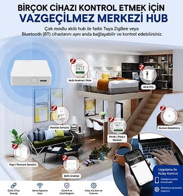 ev modemi: Zigbee və Bluetooth Mesh Gateway hub modem Təsvir: Çox rejimli Tuya — 5
