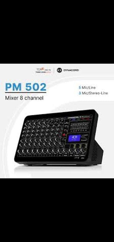 Yeni nəsil Dynacord PM 502 – aktiv mikser/powered mixer