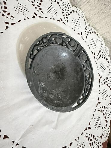 sufre: Boşqablar, 2 ədədli dəst, rəng - Boz, Metal — 6