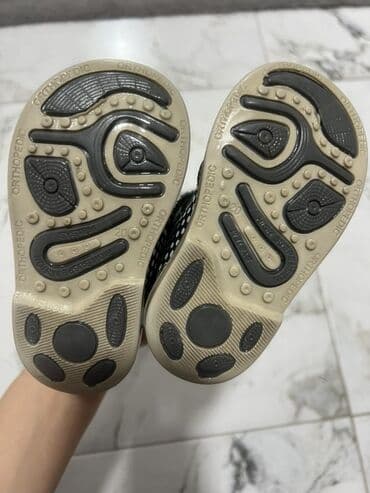 ayaqqabıları: Uşaq üçün ortopedik sandal - Rəng: qara, ağ xallı dekor - Material — 3
