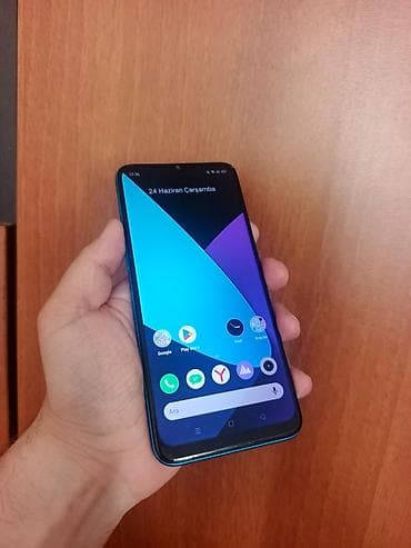 Realme C3, 32 GB, rəng - Göy, Sənədlərlə, Barmaq izi, Sensor — 2