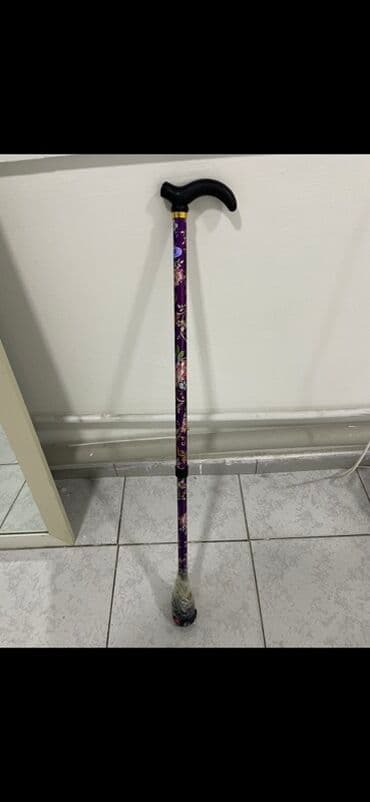 прокат инвалидных колясок в баку: Bəzəkli qoltuqağacı (gəzinti əsası) - Rəng və dizayn: Tünd bənövşəyi — 2