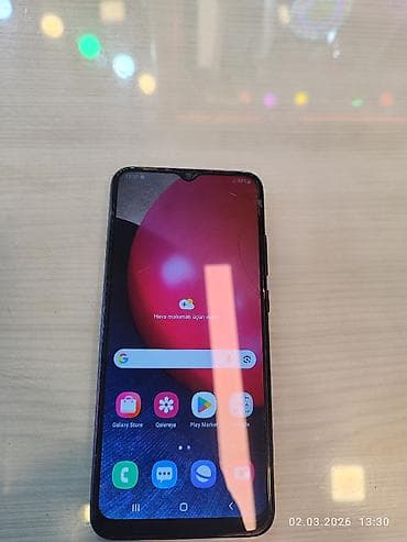 samsung a53 ekran: Samsung Galaxy A02 S, 32 GB, rəng - Qara, Sensor — 1