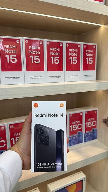 honor adapter 66w: Redmi Note 14, 128 GB, rəng - Qara, Sensor — 1