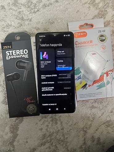 poko telefon: Poco X3 NFC, 128 GB, rəng - Mavi, Sensor — 3