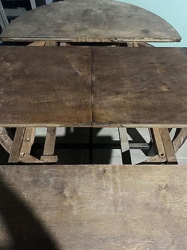 Taxta açılan masa - Material: tamamilə taxtadan (köhnə üslub), təbii lalafo.az -da Taxta açılan masa - Material: tamamilə taxtadan (köhnə üslub), təbii