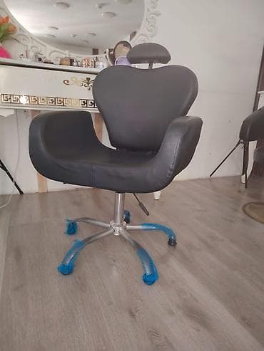 mebel dəst: Salon mebeli dəsti - Bərbər kreslosu: Yumşaq süni dəri oturacaq və — 1