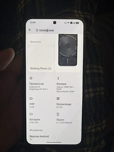redimi not 9: Nothing Phone (2) – 12GB RAM, 512GB yaddaş Xüsusiyyətlər: - — 2