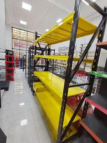 stellaj nədir: Ağır yüklər üçün metal rəf sistemi - Sənaye və anbar tipli saxlanma — 2