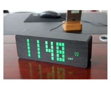 divar saatlari 2019: Taxta elektron stolüstü saat🕰️ Ölkə daxili pulsuz çatdırılma📦 — 1