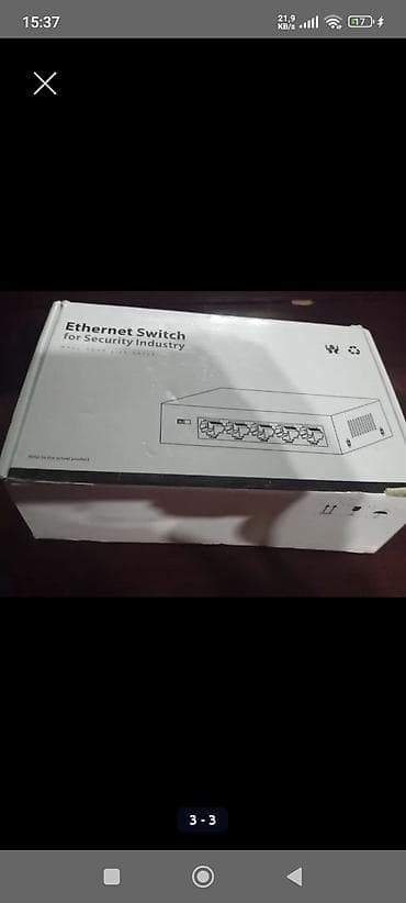 Məhsul: Ethernet Switch – Təhlükəsizlik Sənayesi üçün - 5 portlu