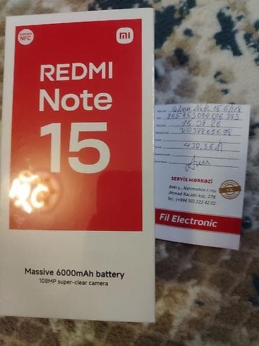redmi note 12 s: Redmi 128 GB, rəng - Qara, Zəmanət — 2