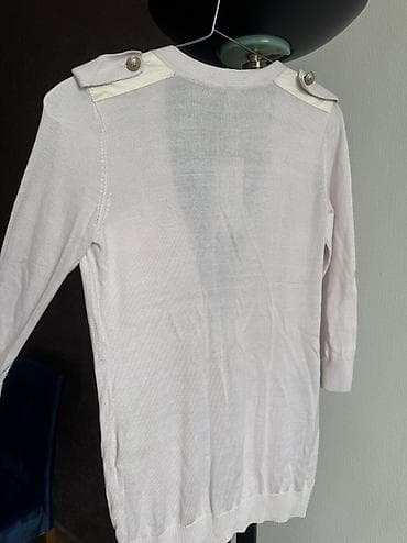 Домашние костюмы: Zərif açıq çəhrayı kardiqan S-M ölçü. - Model: V-yaxa, ön hissə tam — 2