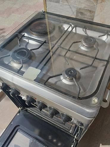 rokos qaz peci: Qarışıq sobası Ayrıca dayanan, 4 gözlü, İşlənmiş — 2