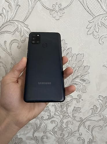 samsunq je1: Samsung Galaxy A21S, 32 GB, rəng - Qara, Barmaq izi, İki sim kartlı, Face ID — 3