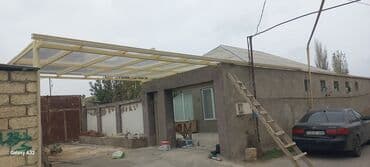 Polikarbonat örtüklü dəmir karkaslı çardaq/parkinq örtüyü - Material