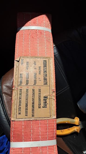 kobalt qab: Poliester “Webbing Sling Eye & Eye” qayış Xüsusiyyətlər: - Növ — 1