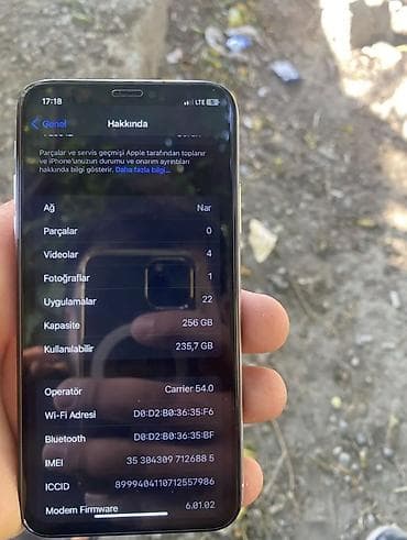 iphone 7 plus ikinci el: IPhone X, 256 GB, Zəmanət, Face ID, Sənədlərlə — 4