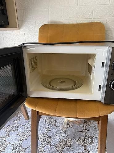 mikrodalgali: Mikrodalğalı soba Hoffmann, Ayrıca dayanan, Mikrodalğalar ilə, rəng - Gümüşü, İşlənmiş — 4