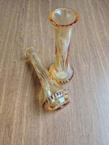 Xrustal gül qabları - 2 ədəd